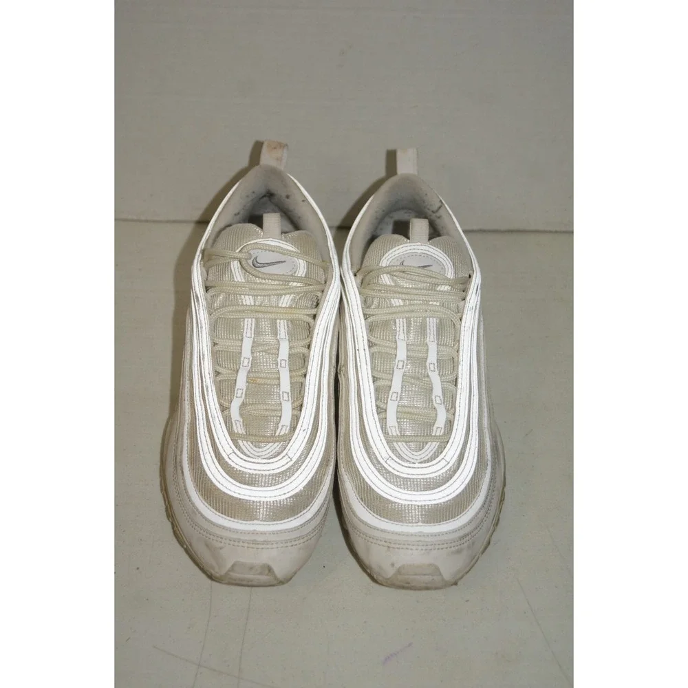 Nike Air Max 97 Triple White Wolf‎ Gray Men's Size 10 Sneakers Shoes 921826-101
